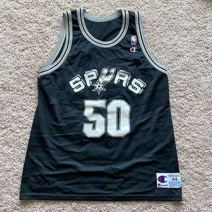 Vintage champion spurs robinson basketball jersey size 44